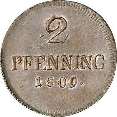 Reverse 2 Pfennig 1809 -  Coin Value - Bavaria, Maximilian I