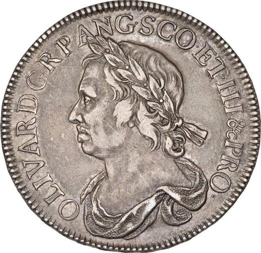Obverse Halfcrown 1656 - Silver Coin Value - United Kingdom, Oliver Cromwell