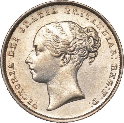 Obverse Shilling 1852 - Silver Coin Value - United Kingdom, Victoria