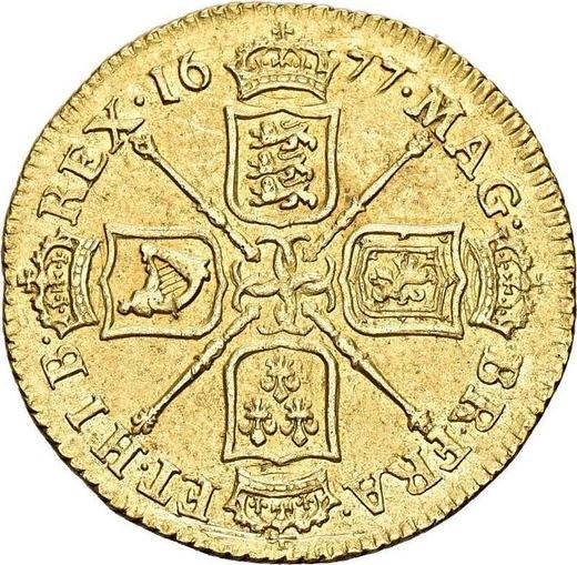 Reverse Guinea 1677 "Fourth laureate bust" - Gold Coin Value - United Kingdom, Charles II