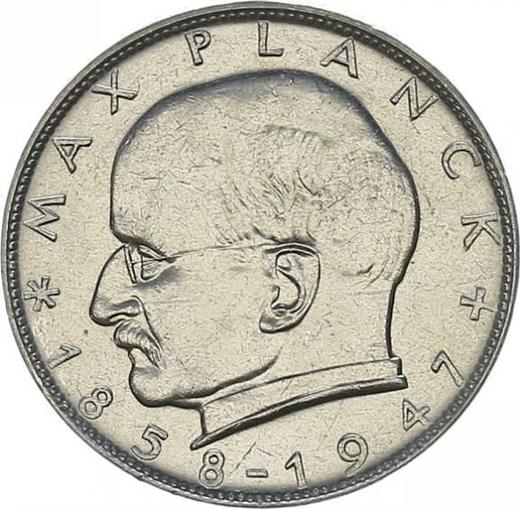 Obverse 2 Mark 1963 G "Max Planck" -  Coin Value - Germany, FRG
