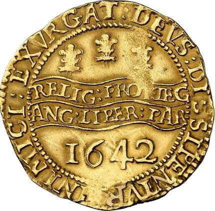 Reverse Unite 1642 Two-line declaration - Gold Coin Value - United Kingdom, Charles I