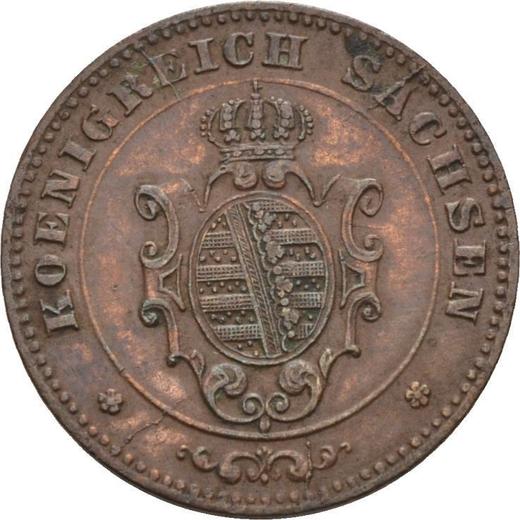 Avers 1 Pfennig 1872 B - Münze Wert - Sachsen-Albertinische, Johann