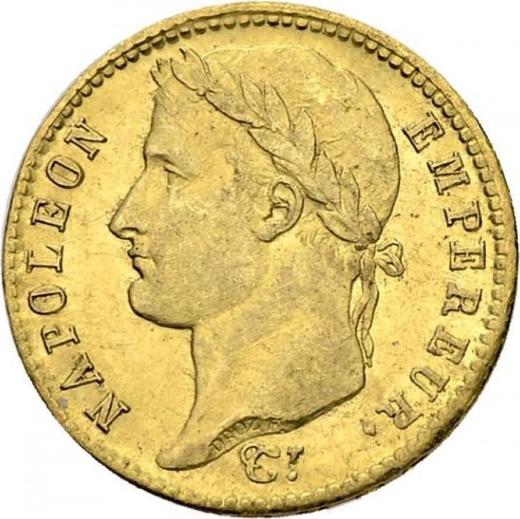 Obverse 20 Francs 1809 W "Type 1809-1815" - Gold Coin Value - France, Napoleon I