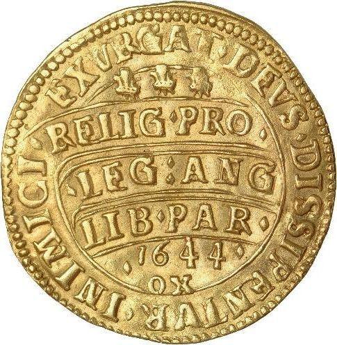 Reverse Unite 1644 OX "Low relief portrait" - Gold Coin Value - United Kingdom, Charles I