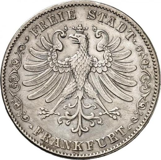 Obverse 2 Thaler 1851 - Silver Coin Value - Frankfurt am Main, Free City