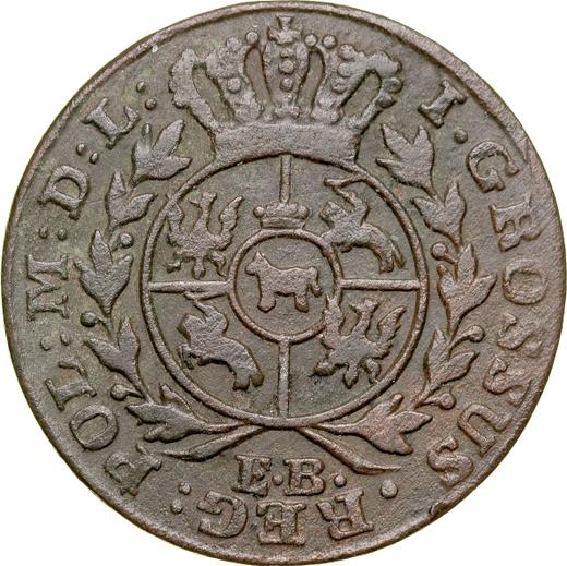 Reverse 1 Grosz 1782 EB -  Coin Value - Poland, Stanislaus II Augustus