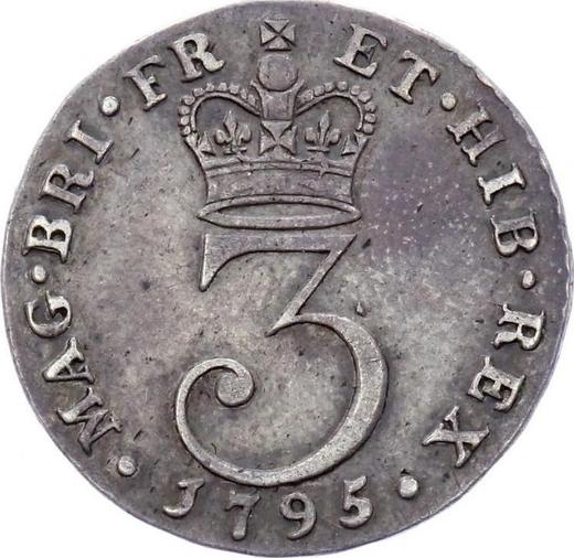 Reverse Threepence 1795 - Silver Coin Value - United Kingdom, George III