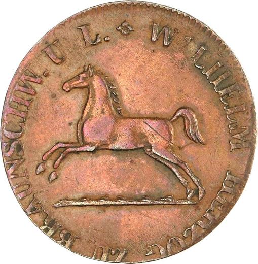 Avers 2 Pfennig 1833 CvC - Münze Wert - Braunschweig-Wolfenbüttel, Wilhelm