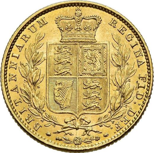 Reverso Soberano 1856 WW "Escudo" - valor de la moneda de oro - Gran Bretaña, Victoria