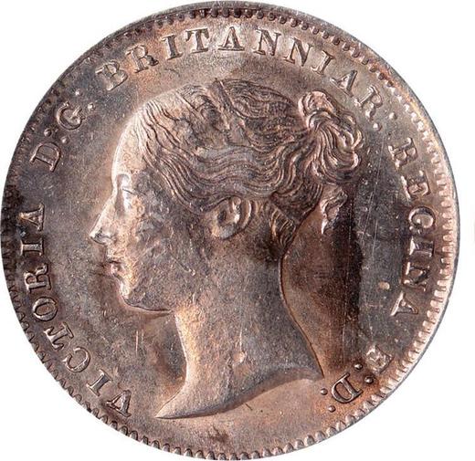 Anverso 3 peniques 1864 - valor de la moneda de plata - Gran Bretaña, Victoria
