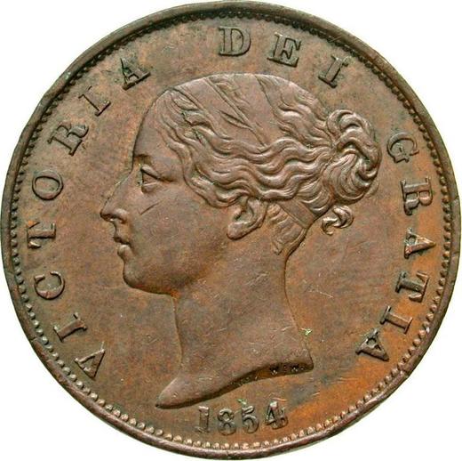 Obverse Farthing 1854 WW -  Coin Value - United Kingdom, Victoria