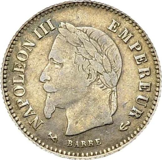 Obverse 20 Centimes 1867 K "Type 1867-1868" - Silver Coin Value - France, Napoleon III