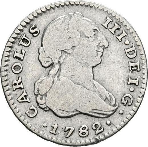 Anverso 1 real 1782 M JD - valor de la moneda de plata - España, Carlos III