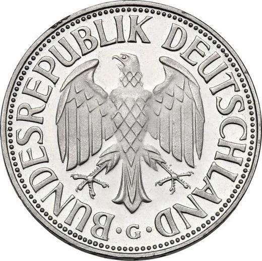 Reverse 1 Mark 1967 G -  Coin Value - Germany, FRG