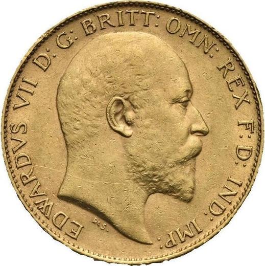 Obverse Half Sovereign 1910 - Gold Coin Value - United Kingdom, Edward VII