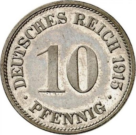 Obverse 10 Pfennig 1915 G "Type 1890-1916" - Coin Value - Germany, German Empire