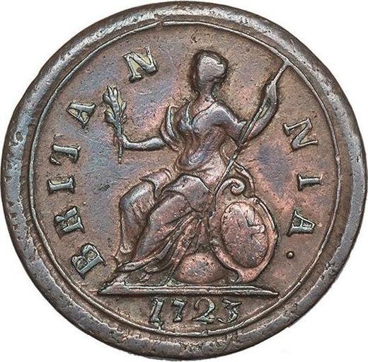 Revers 1 Farthing 1723 - Münze Wert - Großbritannien, Georg I
