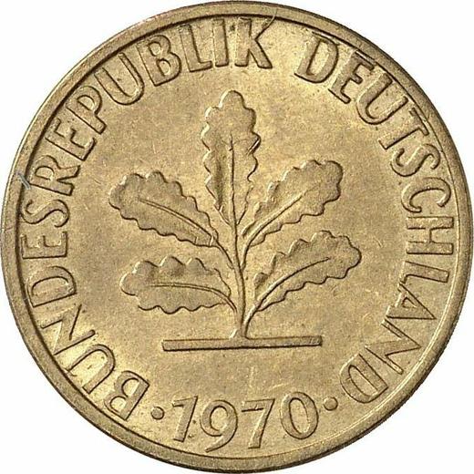 Reverse 5 Pfennig 1970 F - Coin Value - Germany, FRG