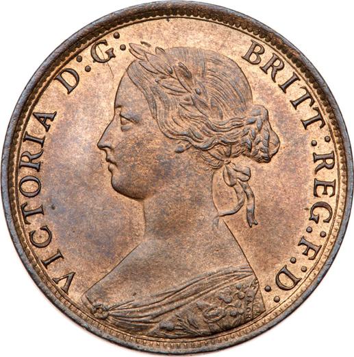 Obverse Halfpenny 1867 -  Coin Value - United Kingdom, Victoria
