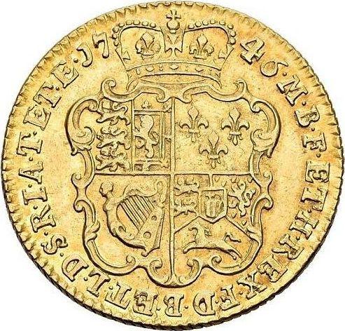 Revers 1 Guinee 1746 "Porträt im mittleren Alter" - Goldmünze Wert - Großbritannien, Georg II