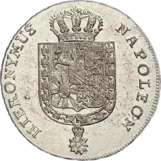 Аверс монеты - 1/6 талера 1808 года F "Тип 1808-1813" - цена серебряной монеты - Вестфалия, Жером Наполеон