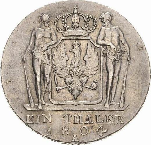 Reverse Thaler 1804 A - Silver Coin Value - Prussia, Frederick William III