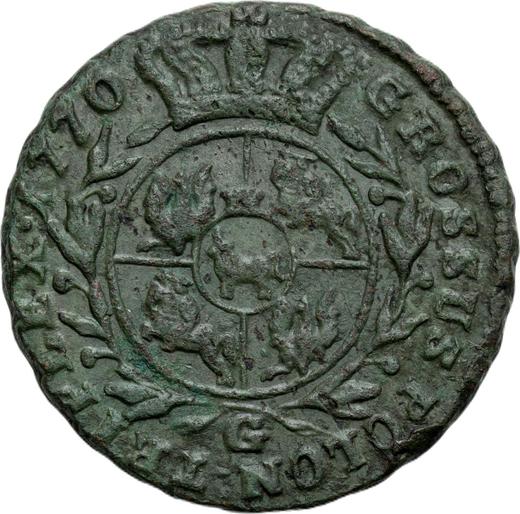 Reverse 3 Groszy (Trojak) 1770 G -  Coin Value - Poland, Stanislaus II Augustus