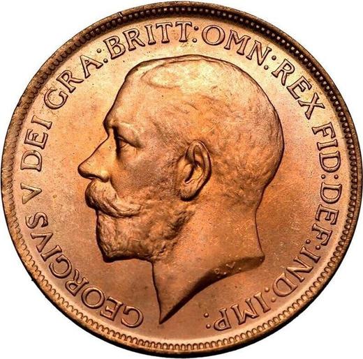 Anverso Penique 1911 "Tipo 1911-1936" - valor de la moneda  - Gran Bretaña, Jorge V