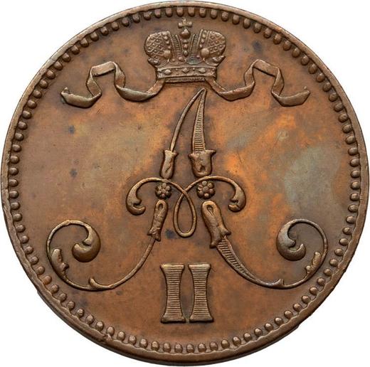 Obverse 5 Pennia 1870 -  Coin Value - Finland, Grand Duchy