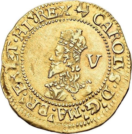 Obverse Crown no date (1625-1642) "Quintus bust" - Gold Coin Value - United Kingdom, Charles I