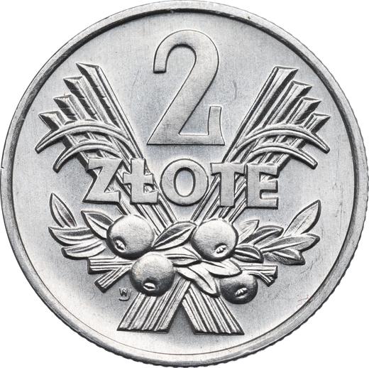Revers 2 Zlote 1970 MW "Ähre" - Münze Wert - Polen, Volksrepublik Polen