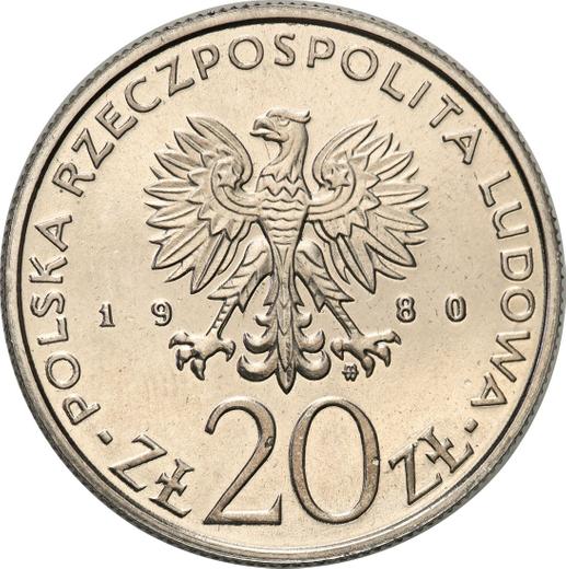 Avers Probe 20 Zlotych 1980 MW "Barrikadenkämpfe" Nickel - Münze Wert - Polen, Volksrepublik Polen