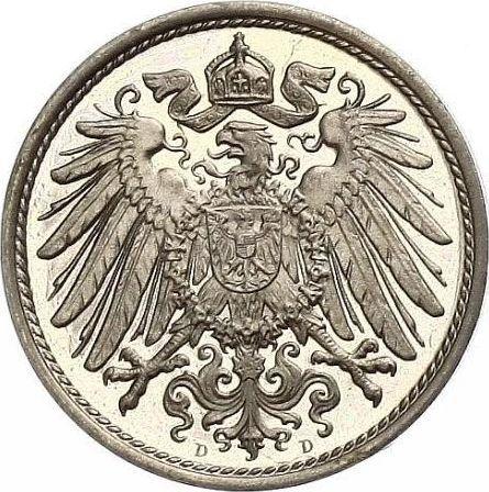 Reverse 10 Pfennig 1905 D "Type 1890-1916" -  Coin Value - Germany, German Empire