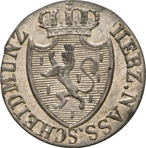 Obverse 3 Kreuzer 1827 - Silver Coin Value - Nassau, William