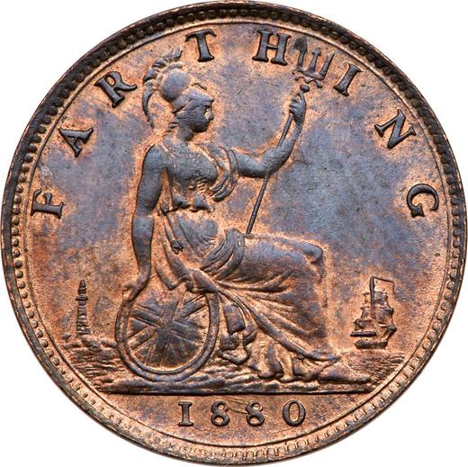 Reverse Farthing 1880 -  Coin Value - United Kingdom, Victoria