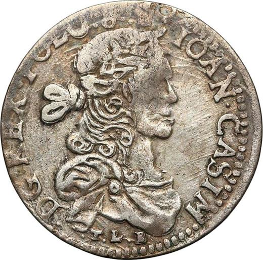 Obverse Ort (18 Groszy) 1664 TLB "Lithuania" Without frame - Silver Coin Value - Poland, John II Casimir