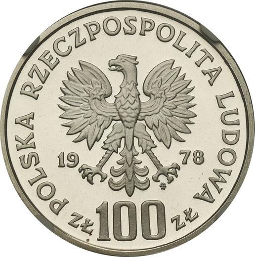 Avers Probe 100 Zlotych 1978 MW "Bieber" Silber - Silbermünze Wert - Polen, Volksrepublik Polen