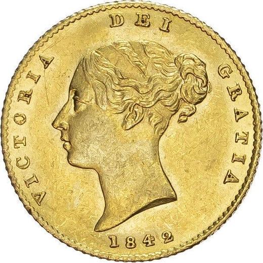 Avers 1/2 Sovereign 1842 - Goldmünze Wert - Großbritannien, Victoria