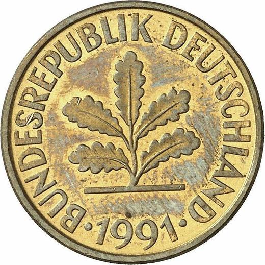 Reverse 10 Pfennig 1991 F -  Coin Value - Germany, FRG
