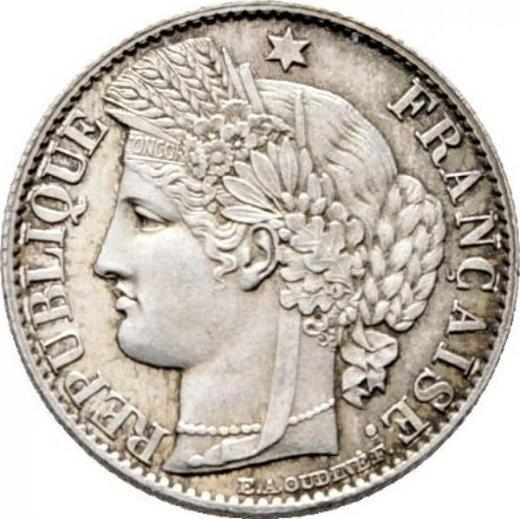 Аверс монеты - 50 сантимов 1874 года A "Тип 1871-1895" - цена серебряной монеты - Франция, Третья республика