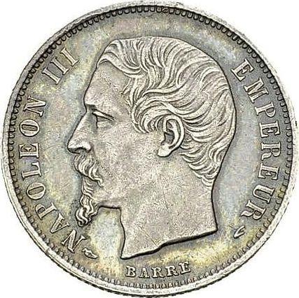 Avers 50 Centime 1854 A "Typ 1853-1863" - Silbermünze Wert - Frankreich, Napoleon III
