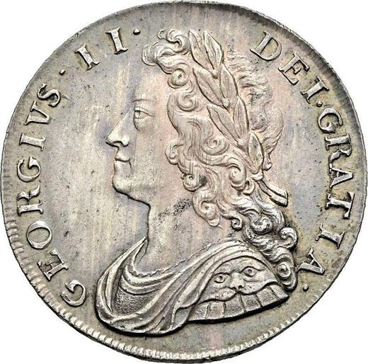 Obverse Halfcrown 1736 "Young Head" - Silver Coin Value - United Kingdom, George II