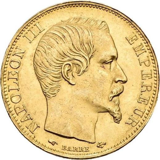Obverse 20 Francs 1856 A "Type 1853-1860" - Gold Coin Value - France, Napoleon III