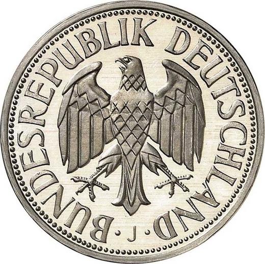 Reverse 1 Mark 1950 J -  Coin Value - Germany, FRG