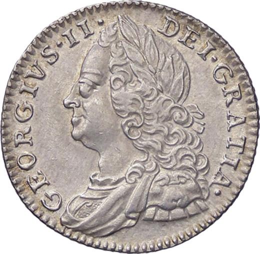 Obverse Sixpence 1758 "Old Head" - Silver Coin Value - United Kingdom, George II