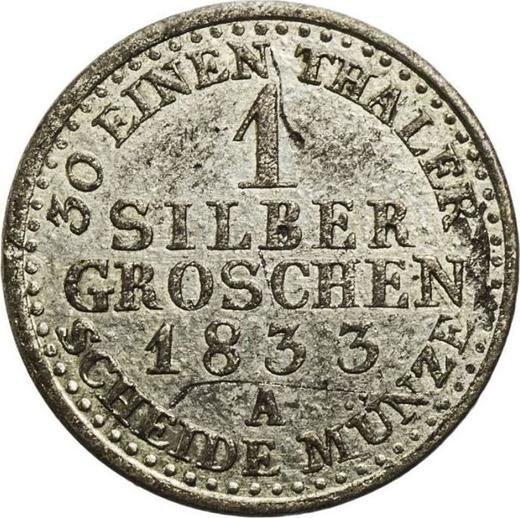 Reverse Silber Groschen 1833 A - Silver Coin Value - Prussia, Frederick William III