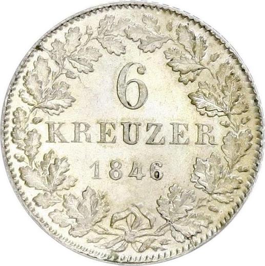 Reverse 6 Kreuzer 1846 "Type 1838-1846" - Silver Coin Value - Frankfurt am Main, Free City