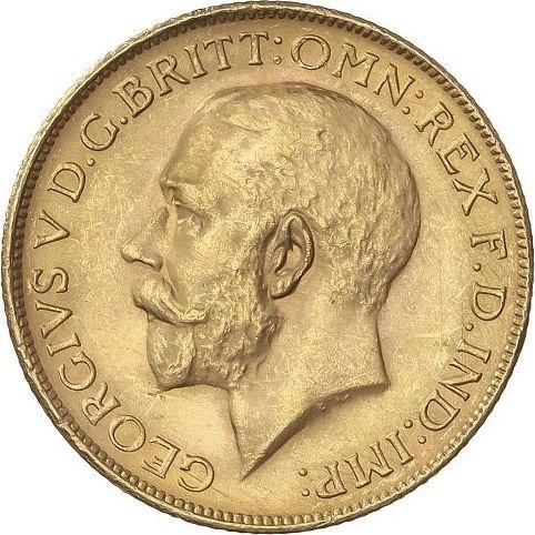 Obverse Sovereign 1928 SA - Gold Coin Value - RSA, George V