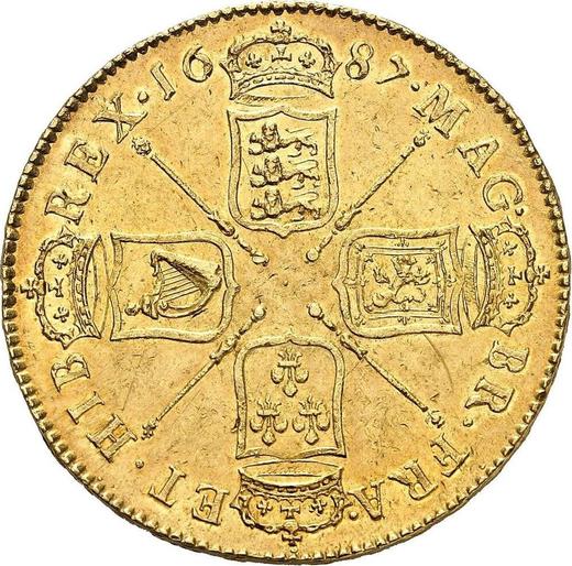 Reverse Five guineas 1687 - Gold Coin Value - United Kingdom, James II